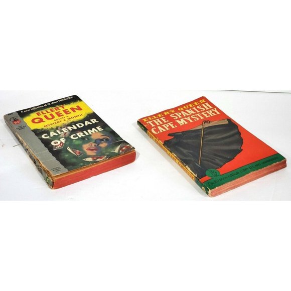 ELLERY QUEEN Pocket Book Spanish Cape Mystery Calendar of Crime Thriller Stories - Picture 3 of 12